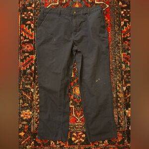 Carharrt Worn Blue Work Pants
